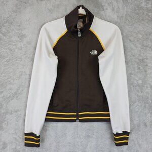 The North Face Jacket Womens Medium Brown White A5 Series Track Full Zip Sporty